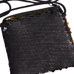 Cartera lentejuelas Negra