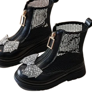 Botín Largo con moño y cremallera